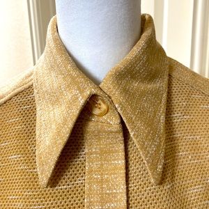 Vintage 70’s Butte Knit Butterfly Collar Leisure Jacket with matching belt